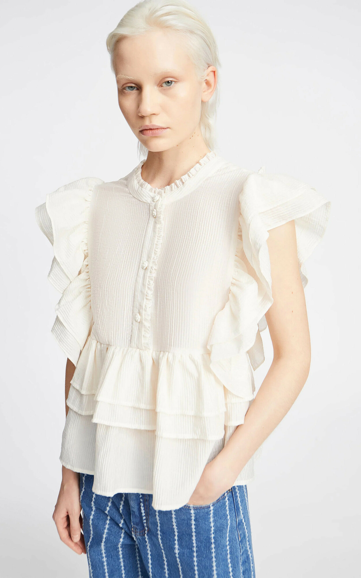 zoom in on Ecru Blouse image Ecru Blouse image