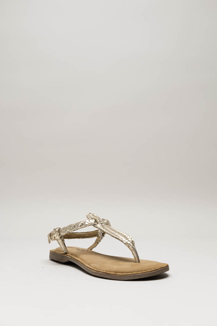 Goud Sandaal plat