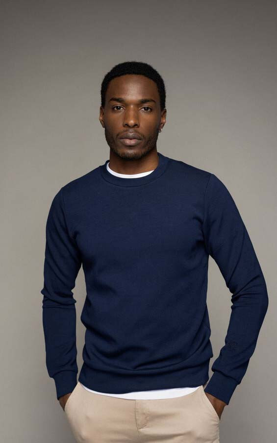 Donkerblauw Sweater