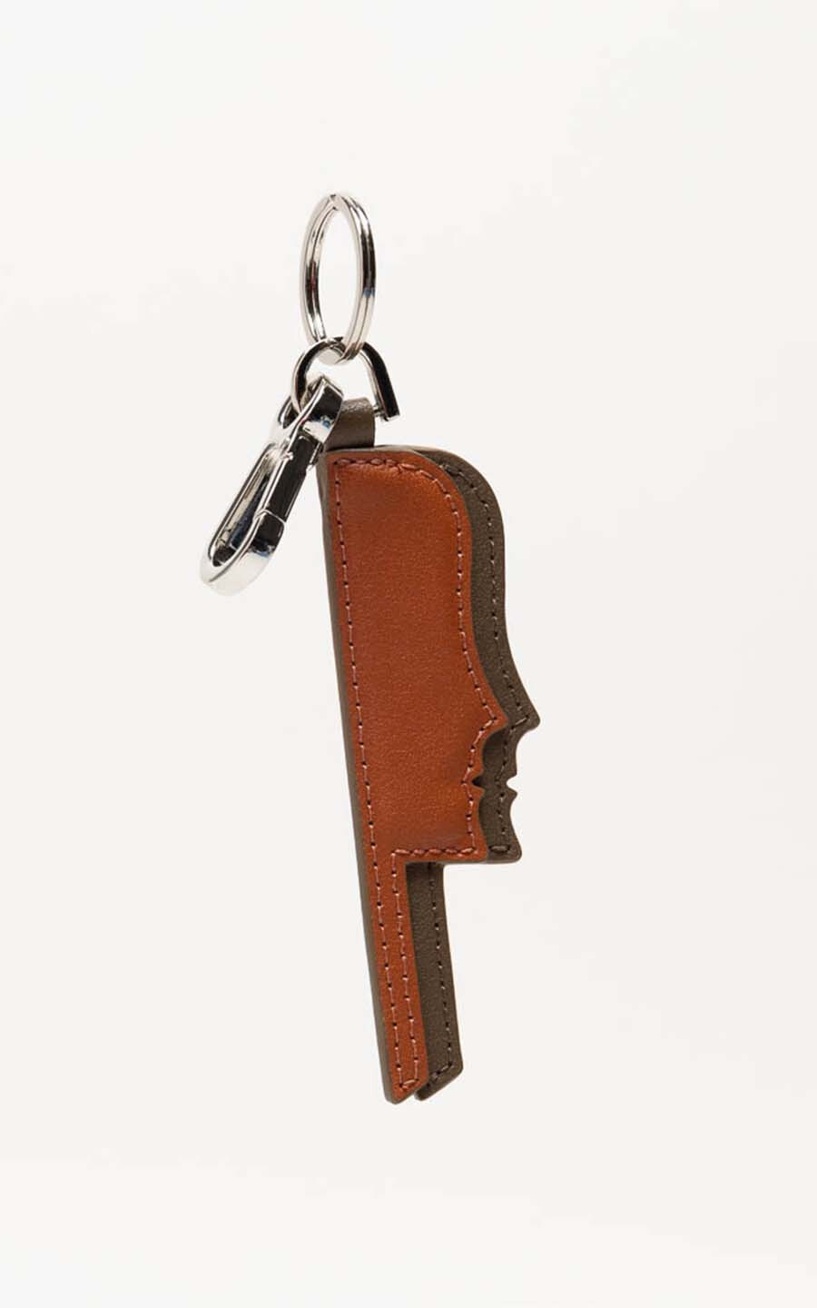 Bruin/cognac Sleutelhangers