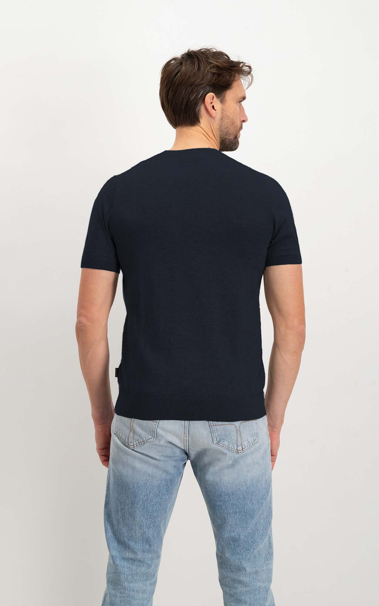 Donkerblauw T-shirt