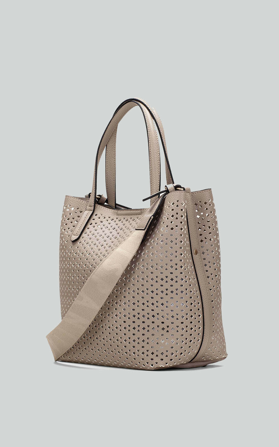 zoom in on Taupe Schoudertas image Taupe Schoudertas image