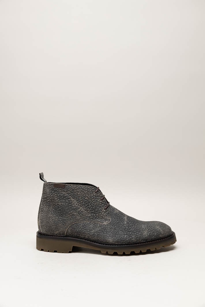 Grijs Veterschoen hoog
