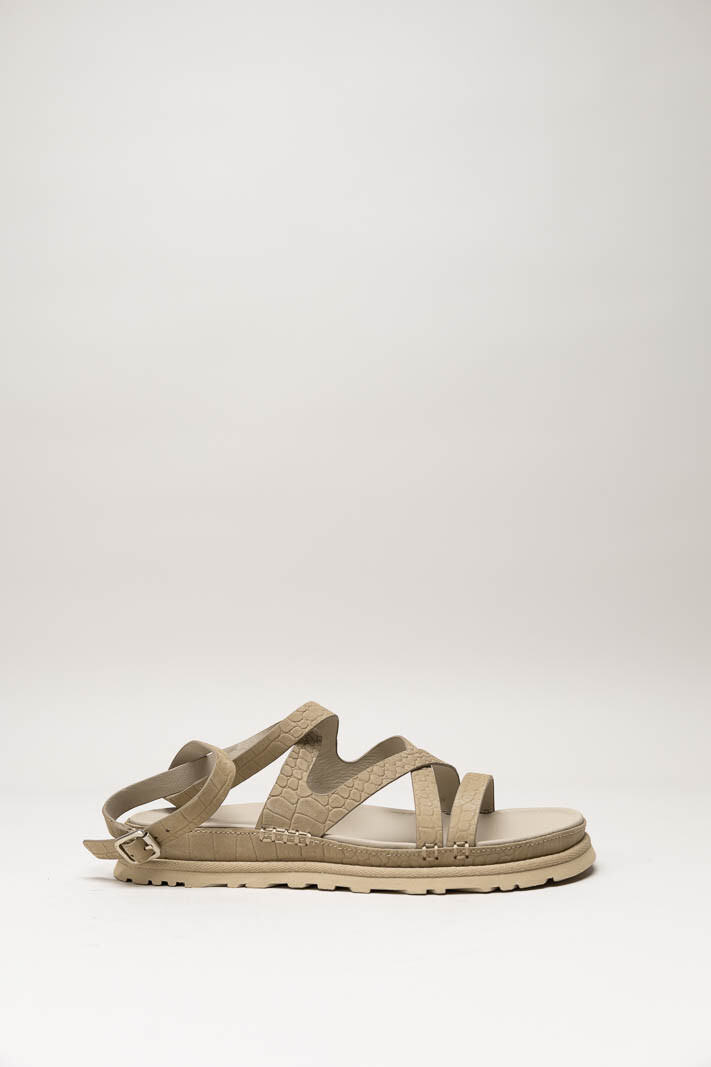 Beige Sandaal plat