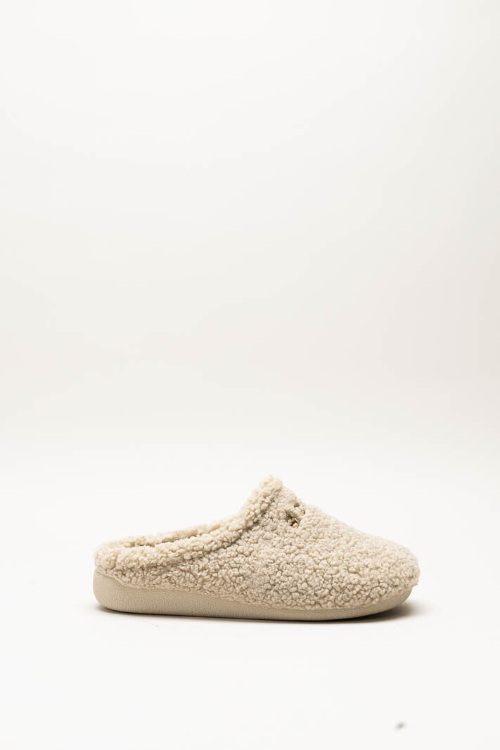 Donkerbeige Pantoffel