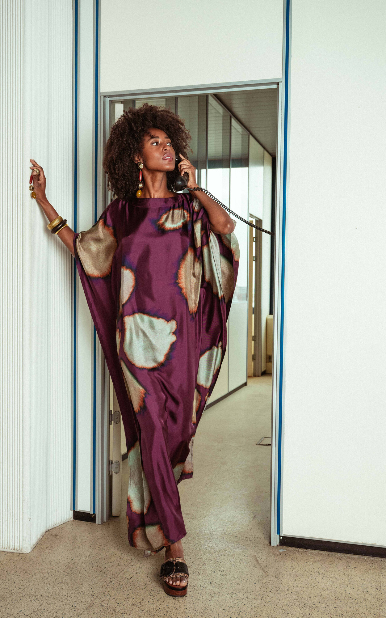 Aubergine Jurk