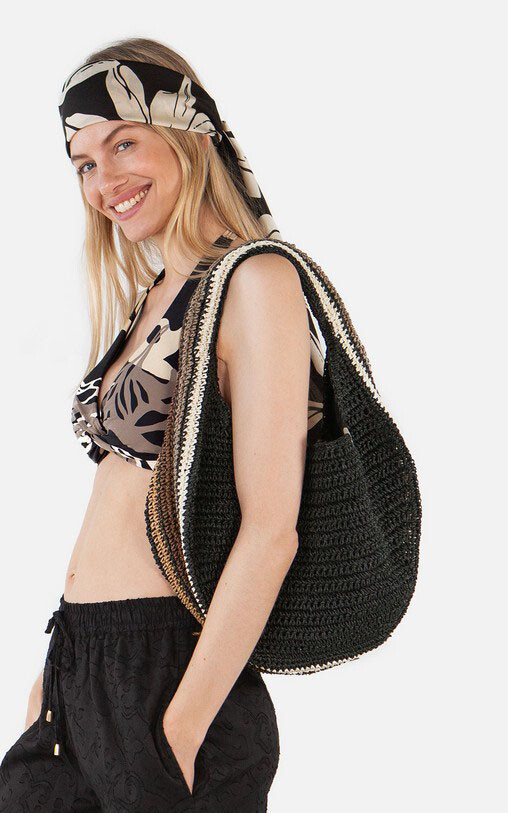 Zwart Schoudertas image