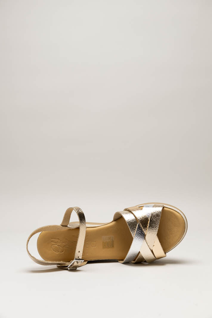 Goud Sandaal sleehak image