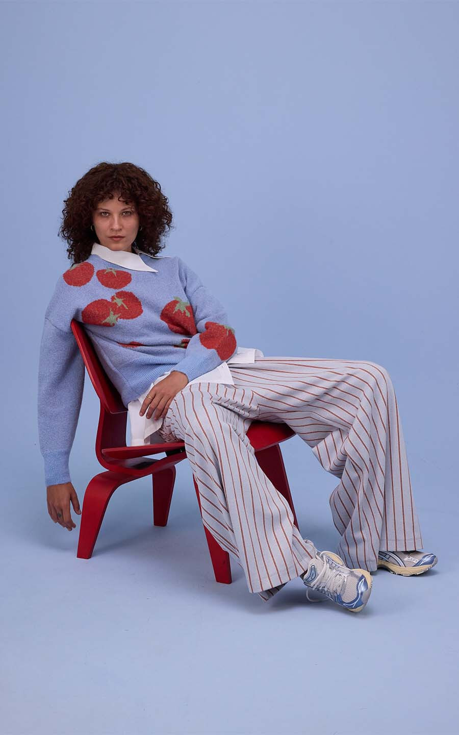 Lichtblauw Trui image