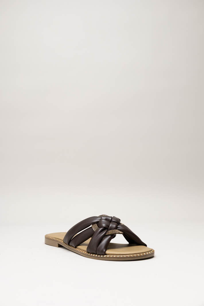 Donkerbruin Slipper