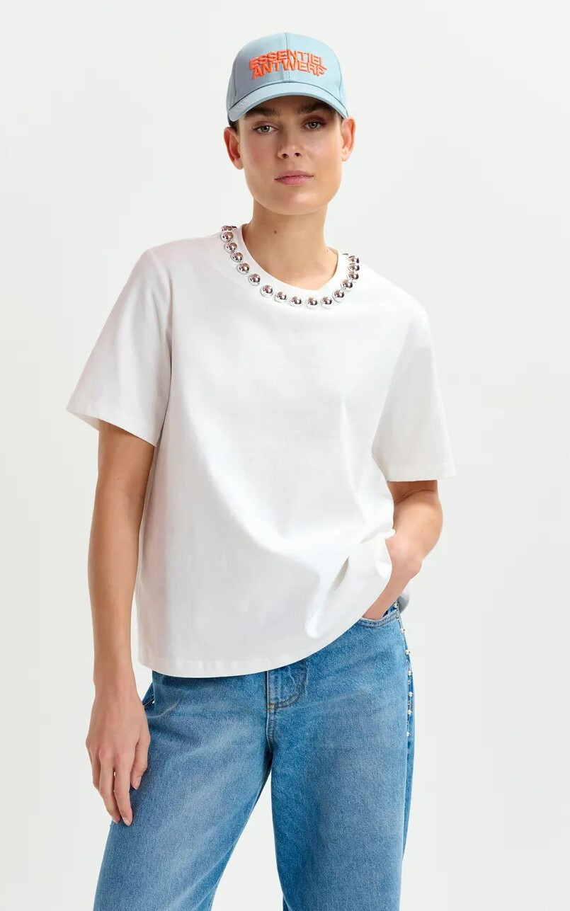 Wit T-shirt/top