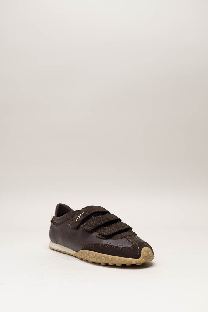 Donkerbruin Velcroschoen