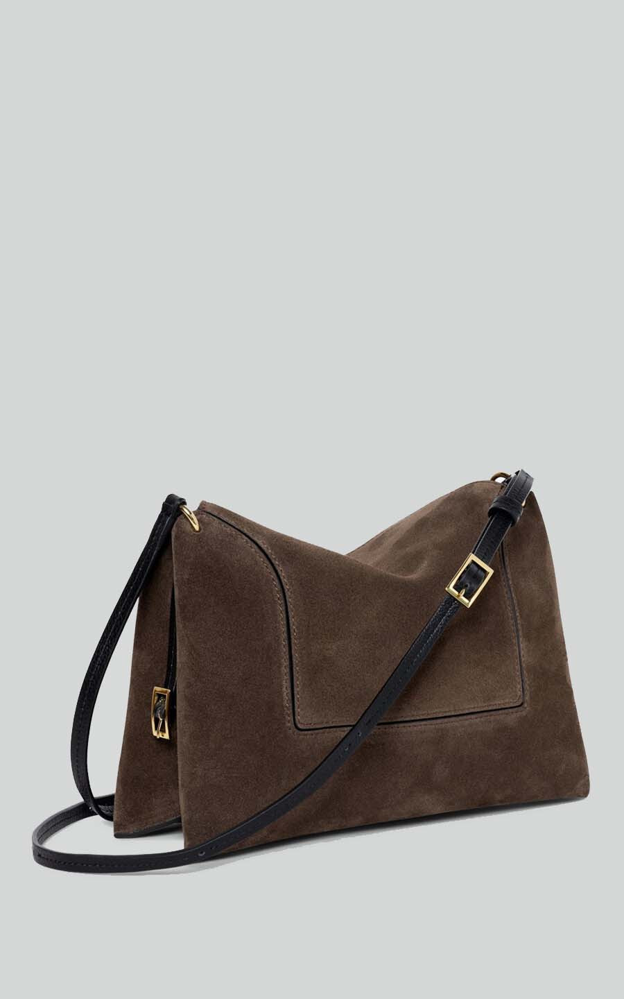 Donkerbruin Schoudertas image