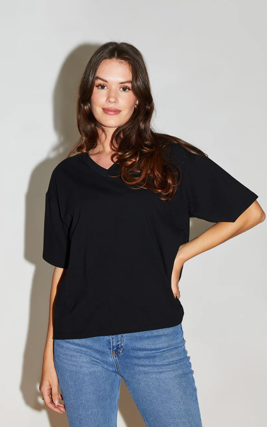 Zwart T-shirt/top