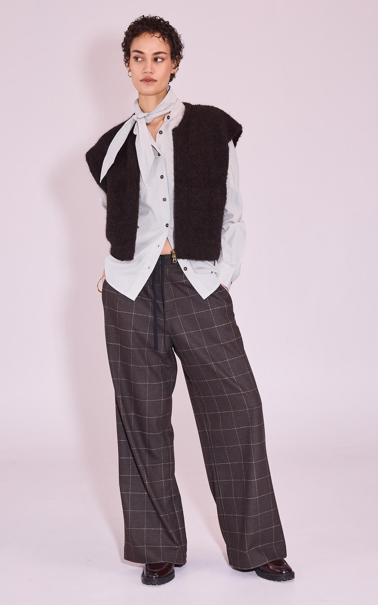 Donkerbruin Vest mouwloos image