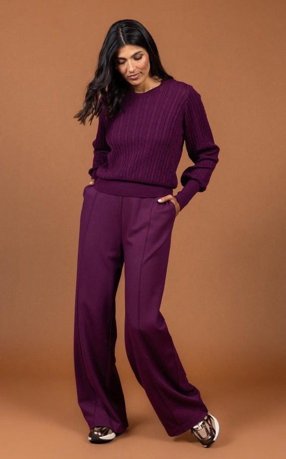 Aubergine Broek image