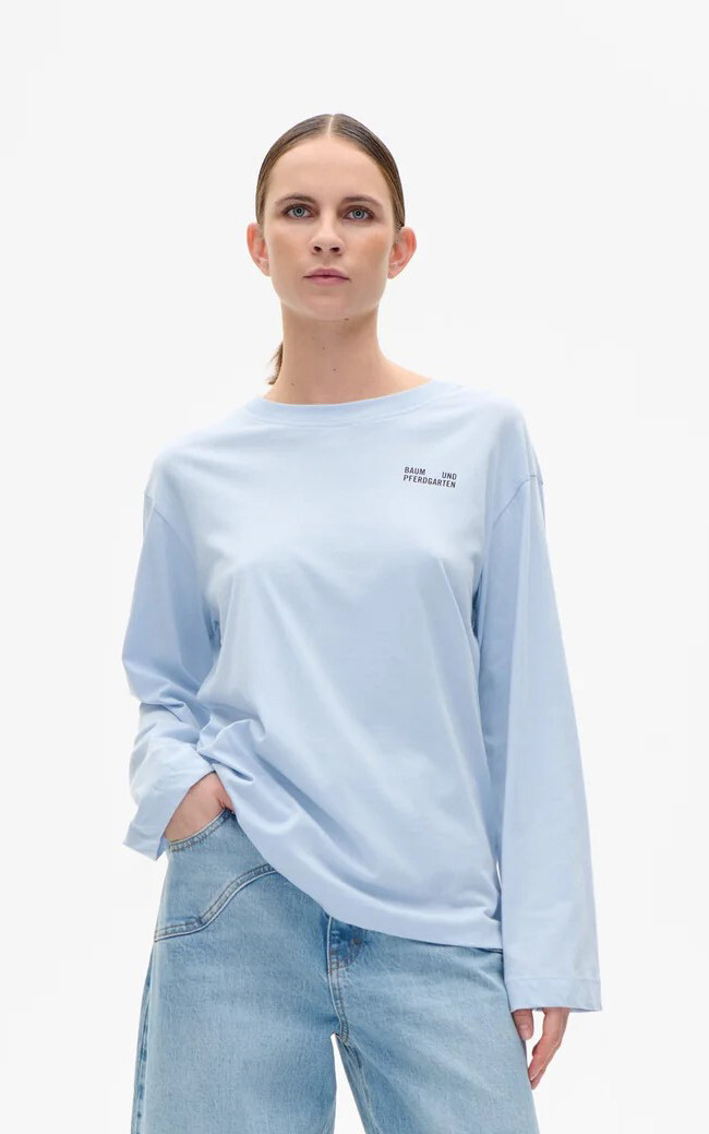 Lichtblauw T-shirt/top