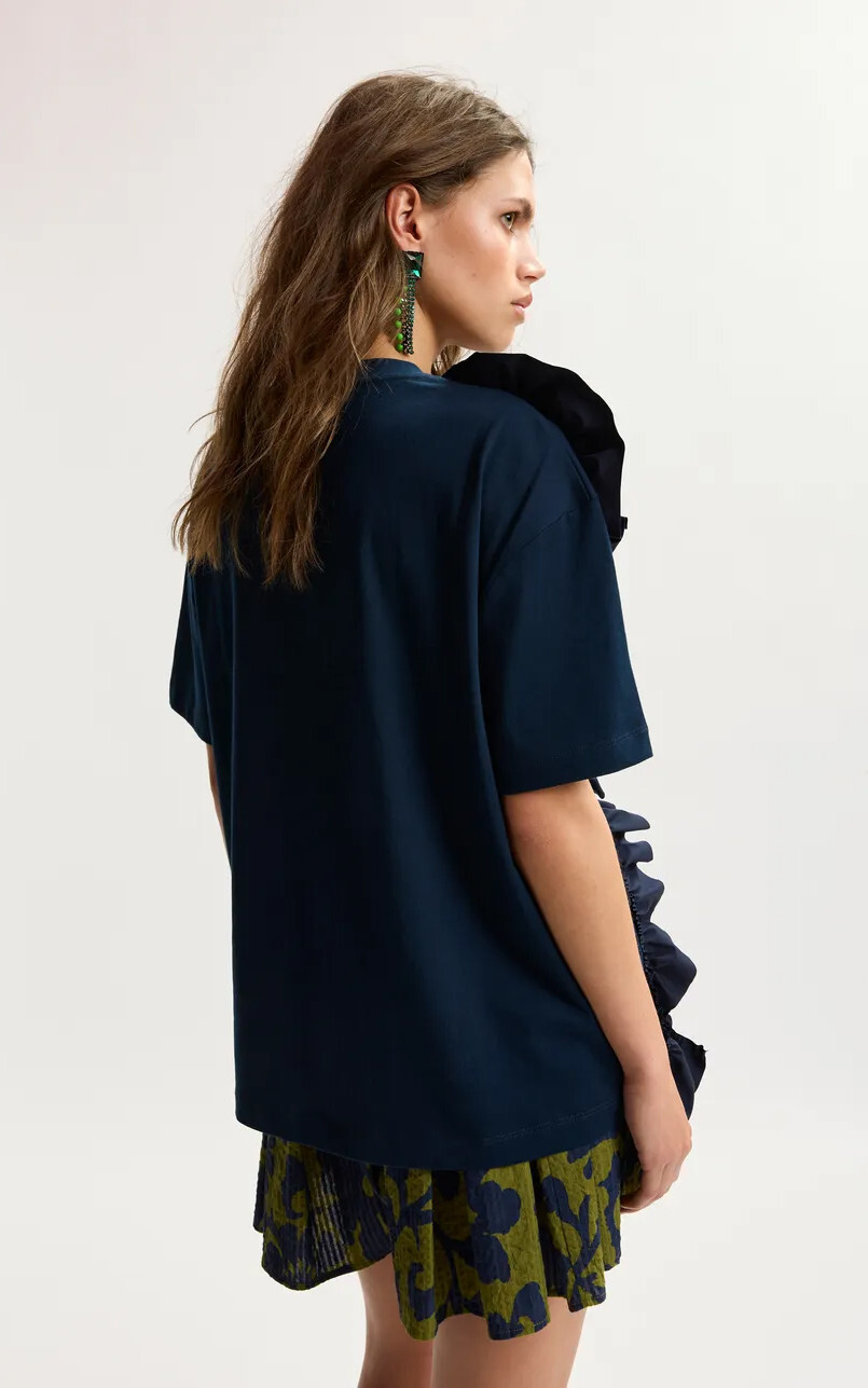 Marineblauw T-shirt/top