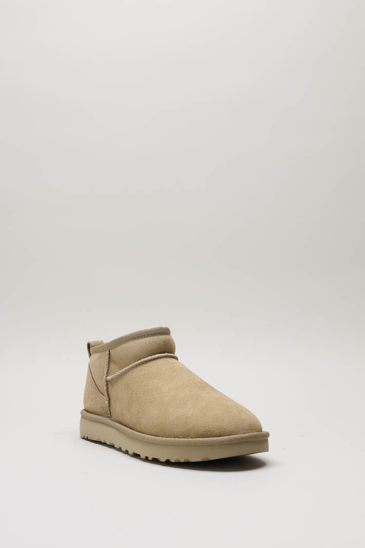 Beige Enkellaars plat