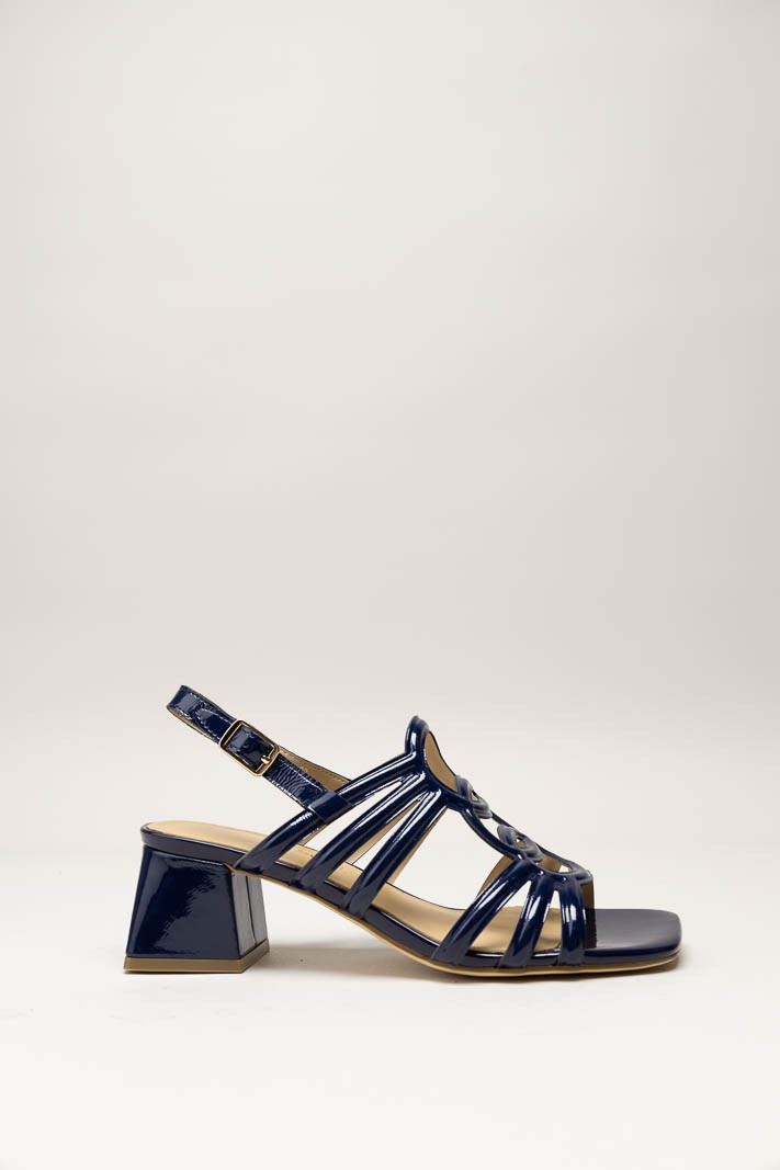 Donkerblauw Sandaal hak