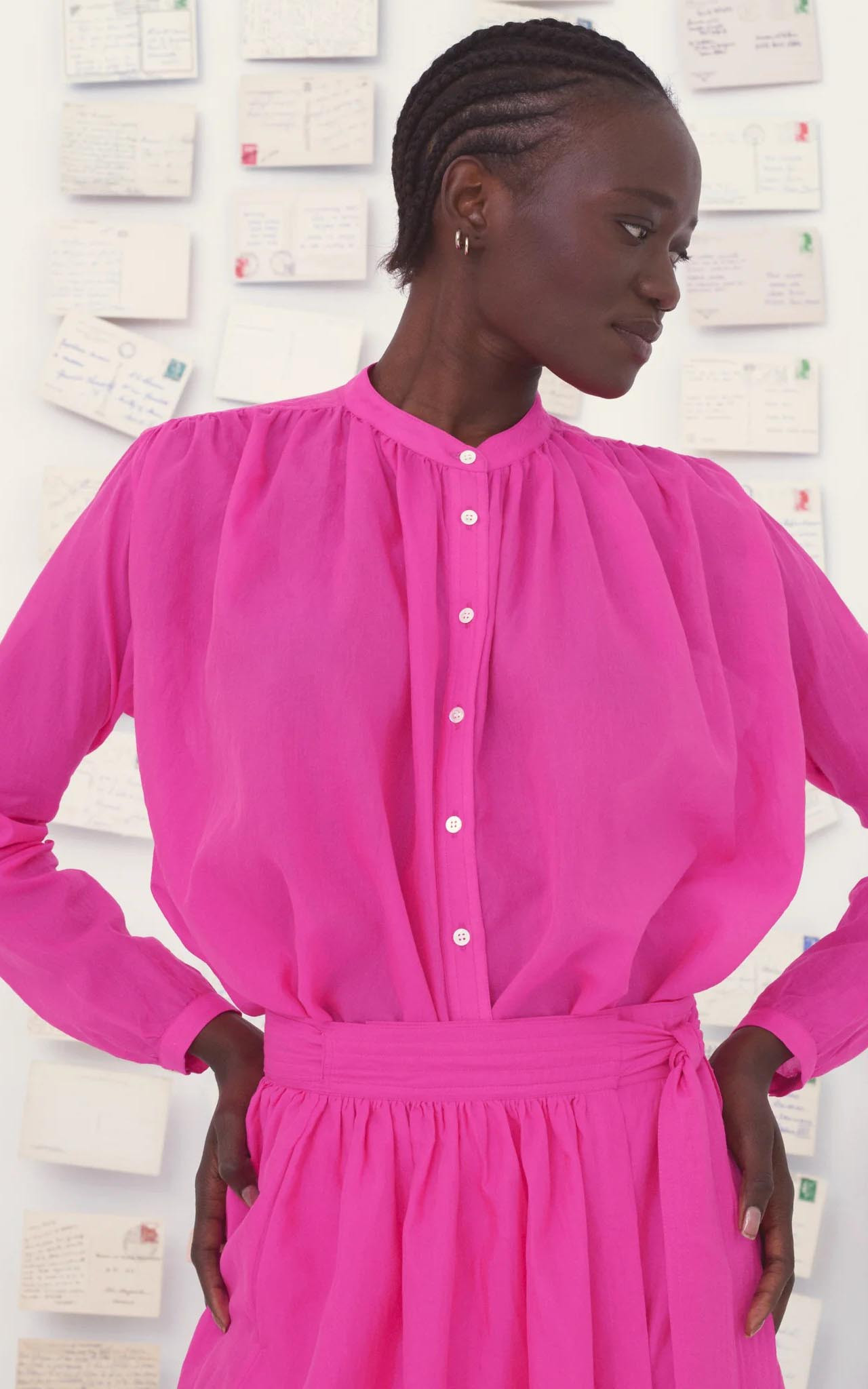 Fuchsia Blouse