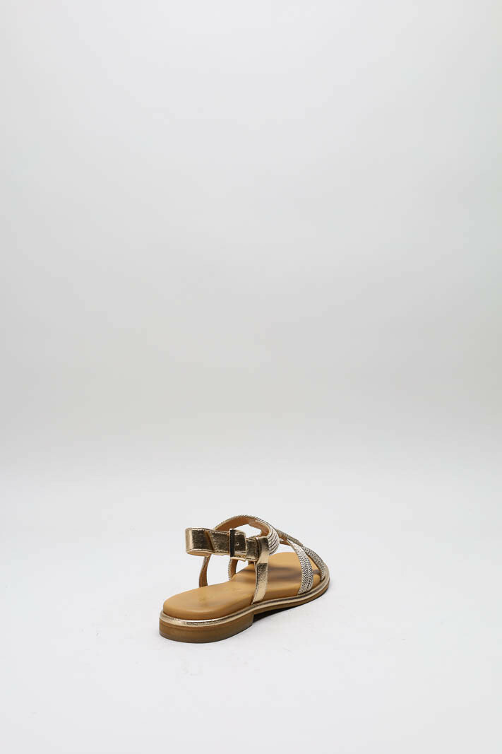 zoom in on Goud Sandaal plat image Goud Sandaal plat image