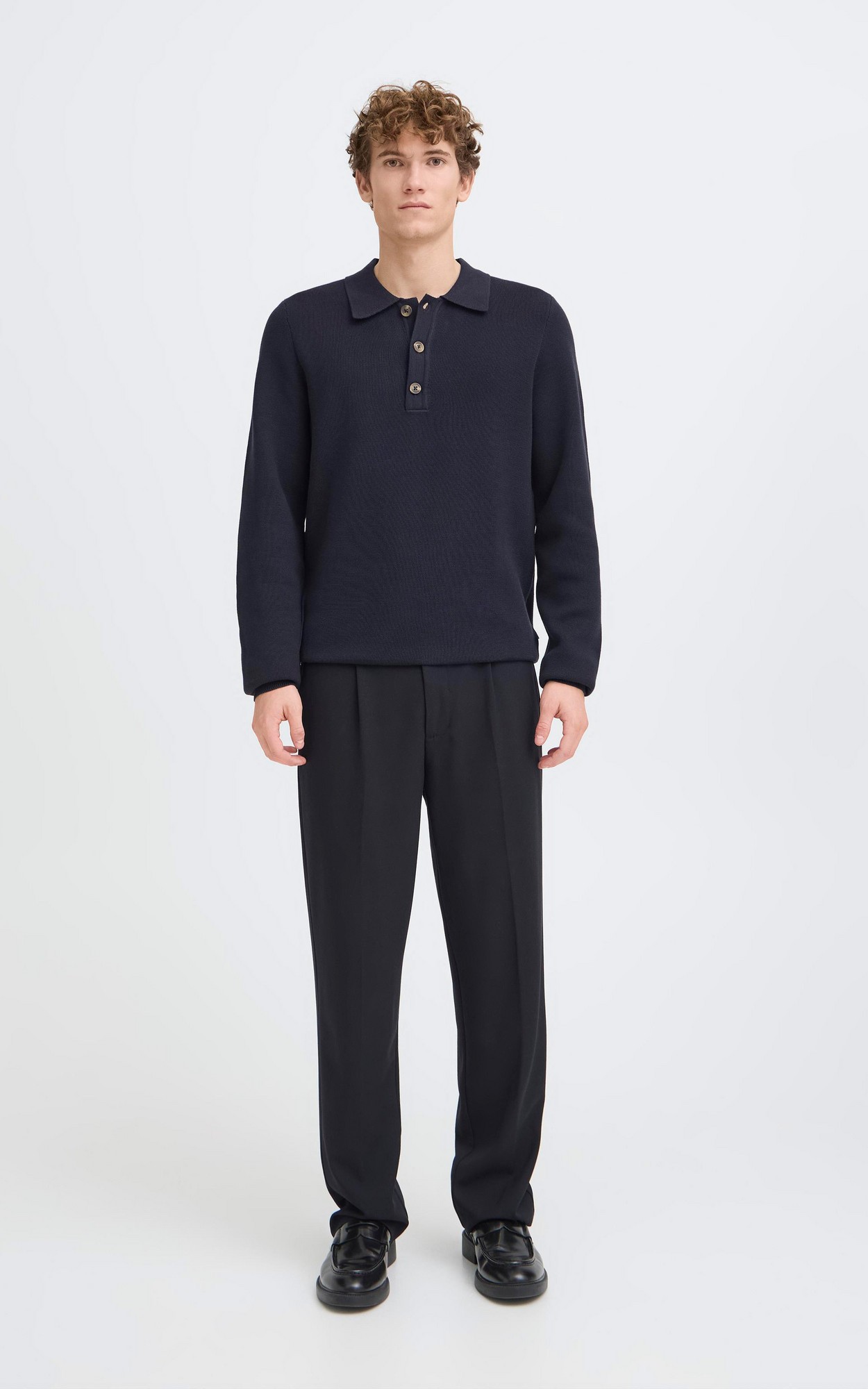 Donkerblauw Polo