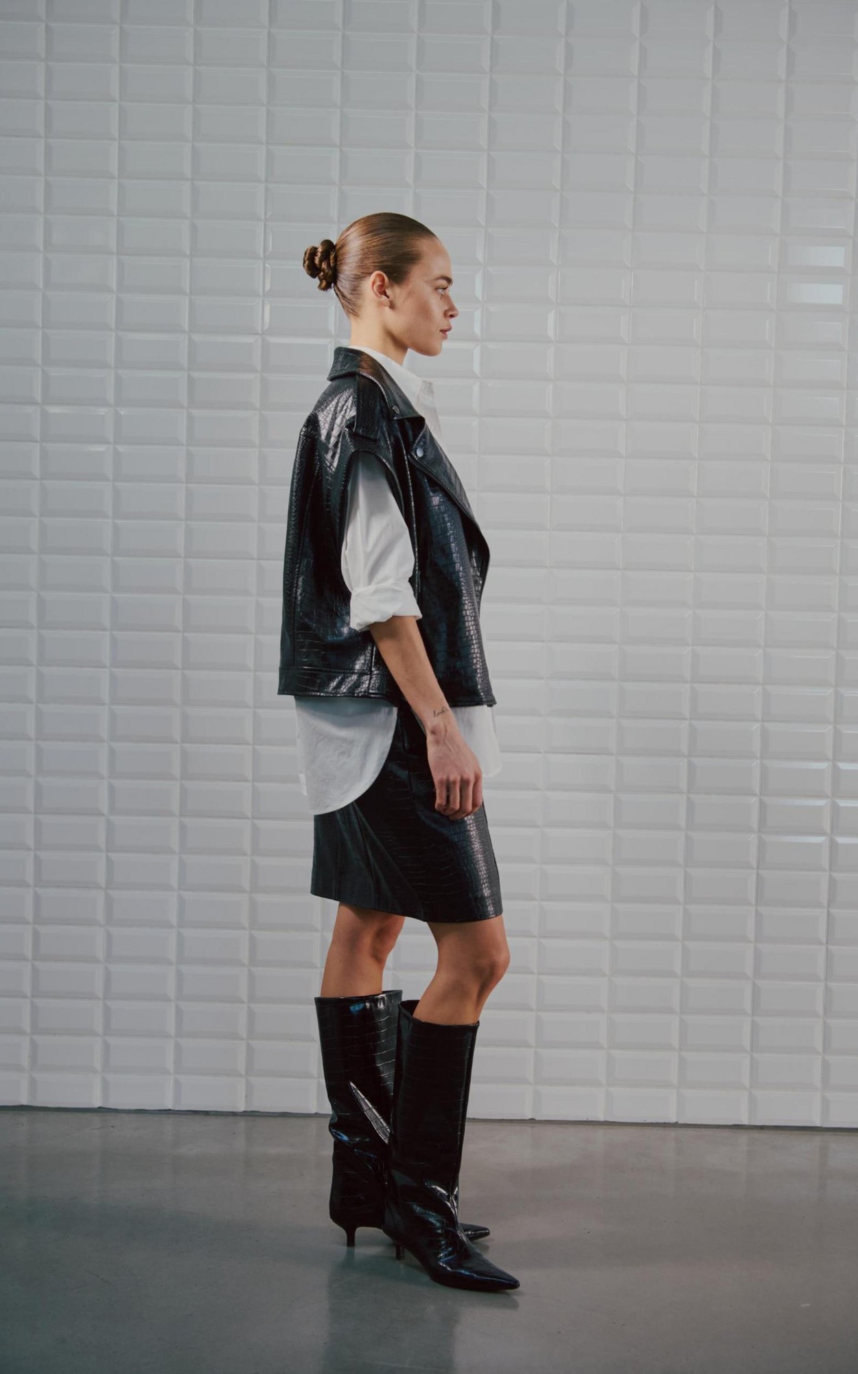 Zwart Vest mouwloos image