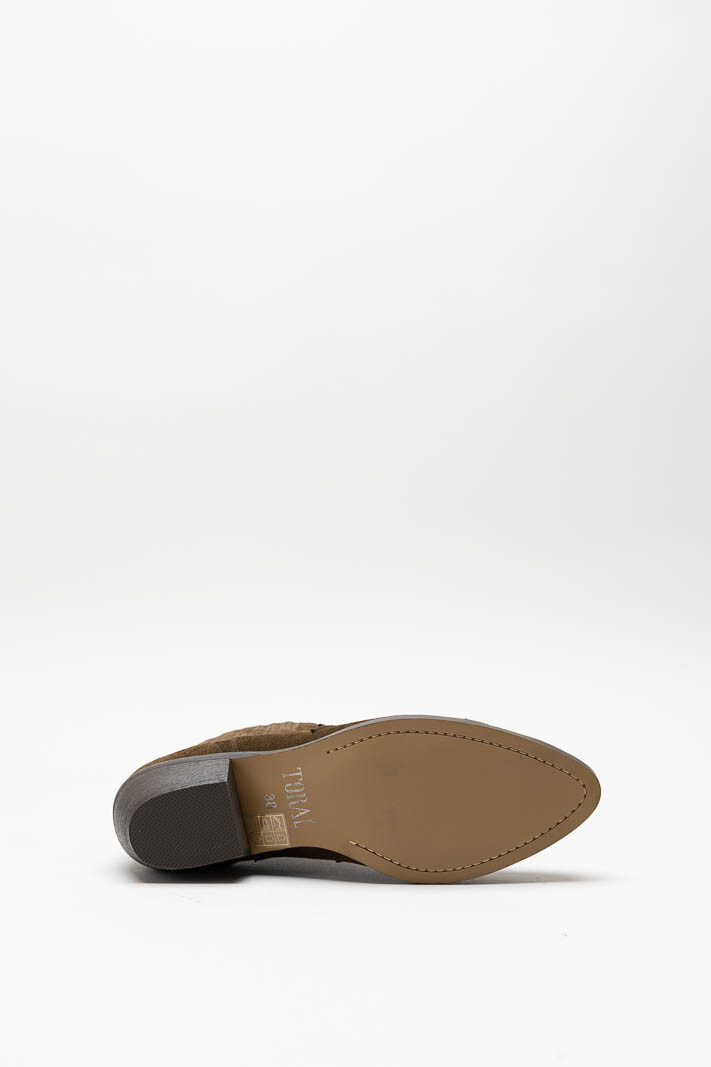 Donkerbruin Enkellaars hak image