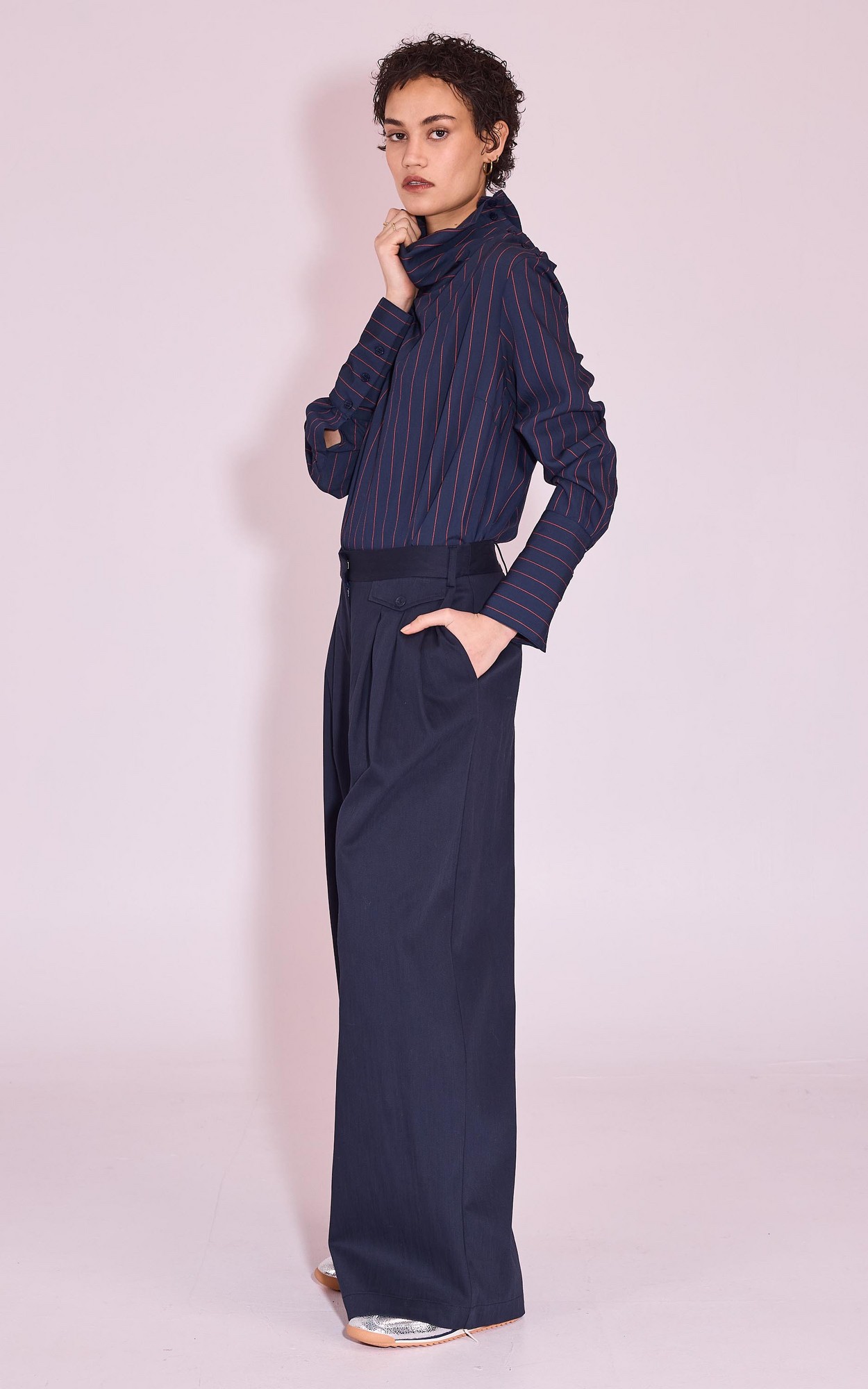 Donkerblauw Broek image