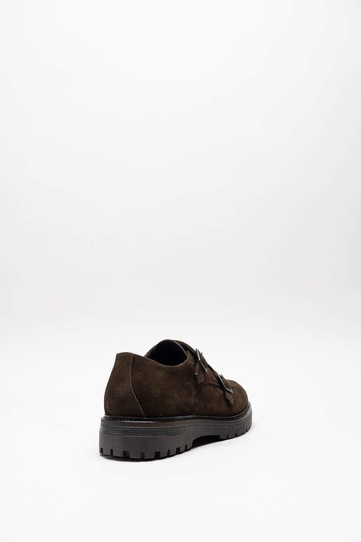 Donkerbruin Gespschoen image