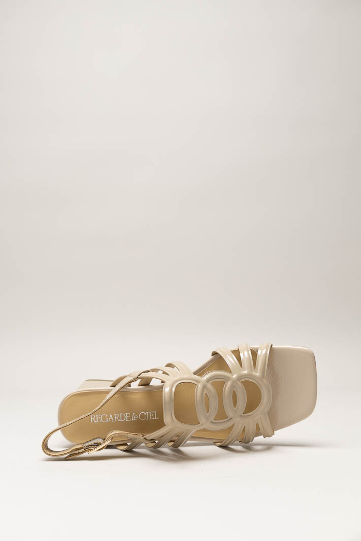 Beige Sandaal hak image