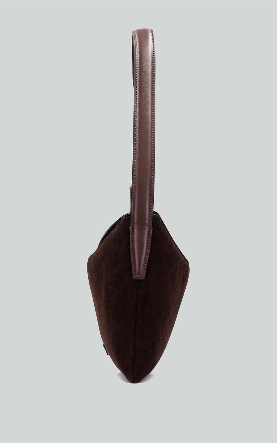 Donkerbruin Schoudertas image