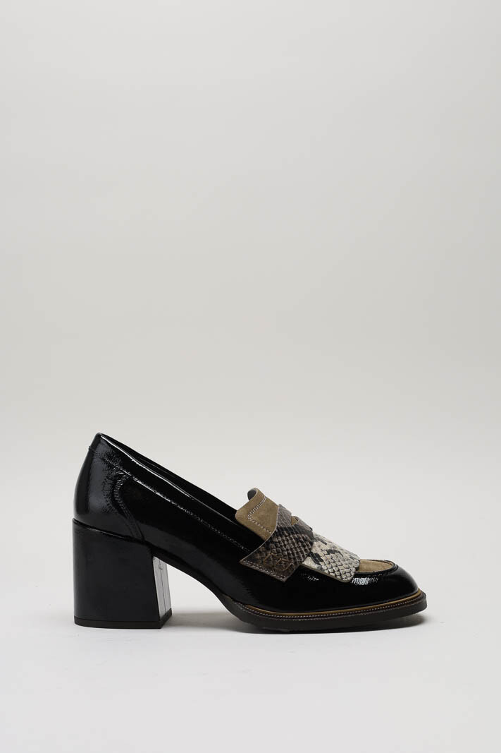 Zwart Mocassin hak