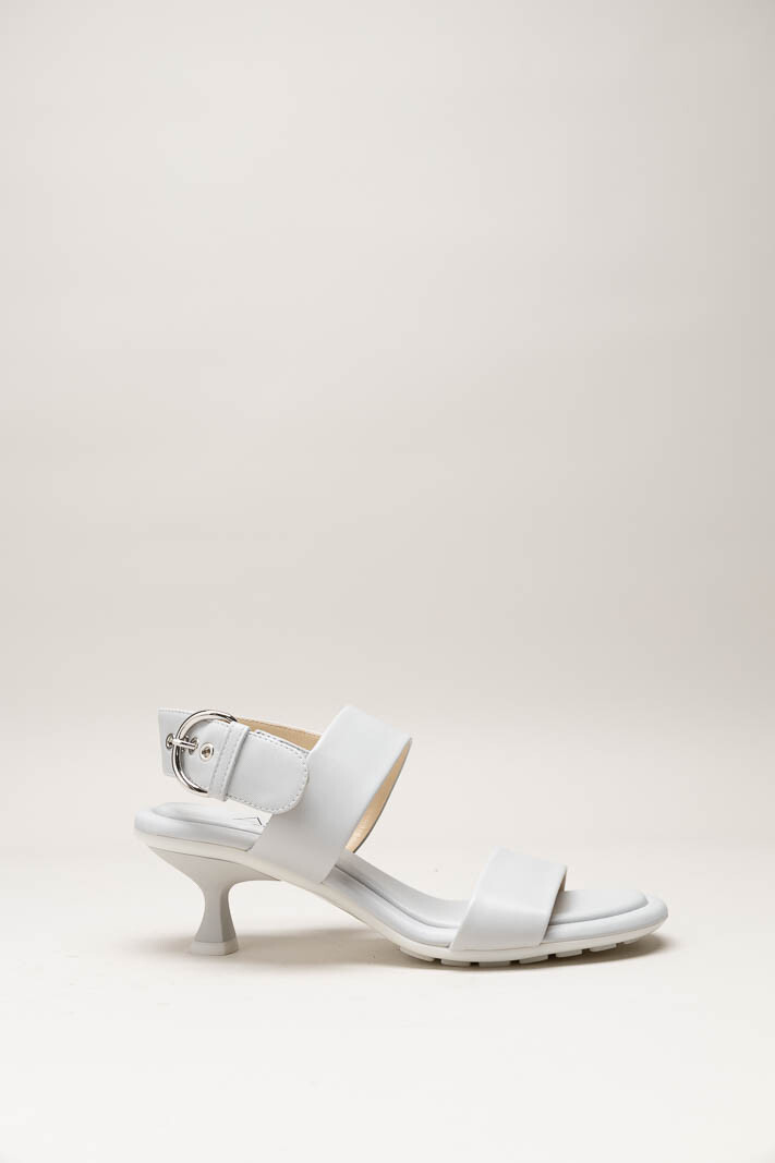 Lichtgrijs Sandaal hak