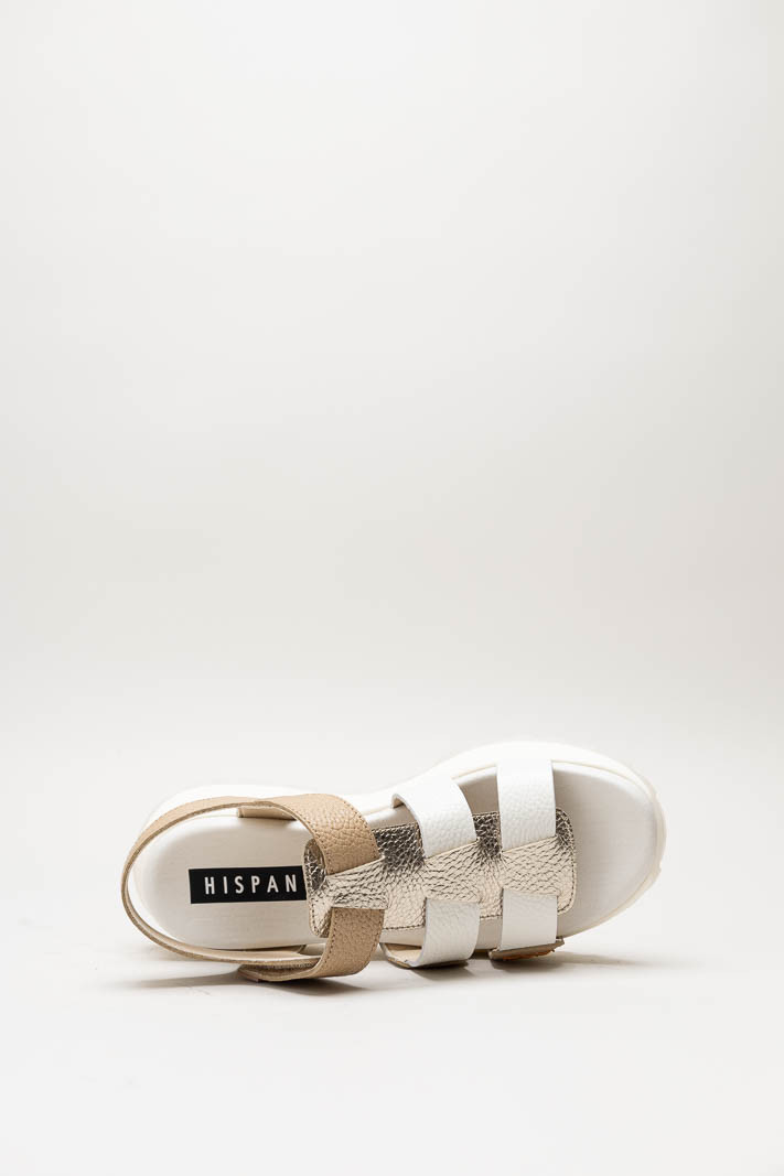 Lichtbruin Sandaal plat image