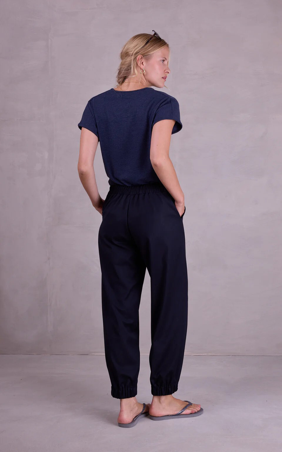 Donkerblauw T-shirt/top