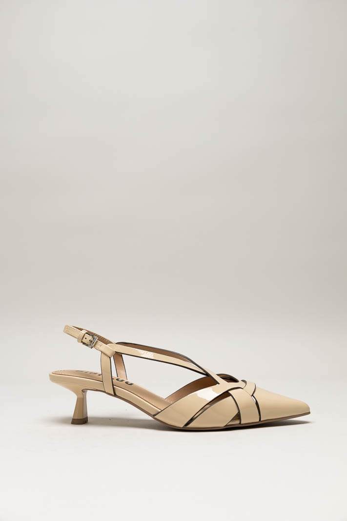 Nude Sandaal hak