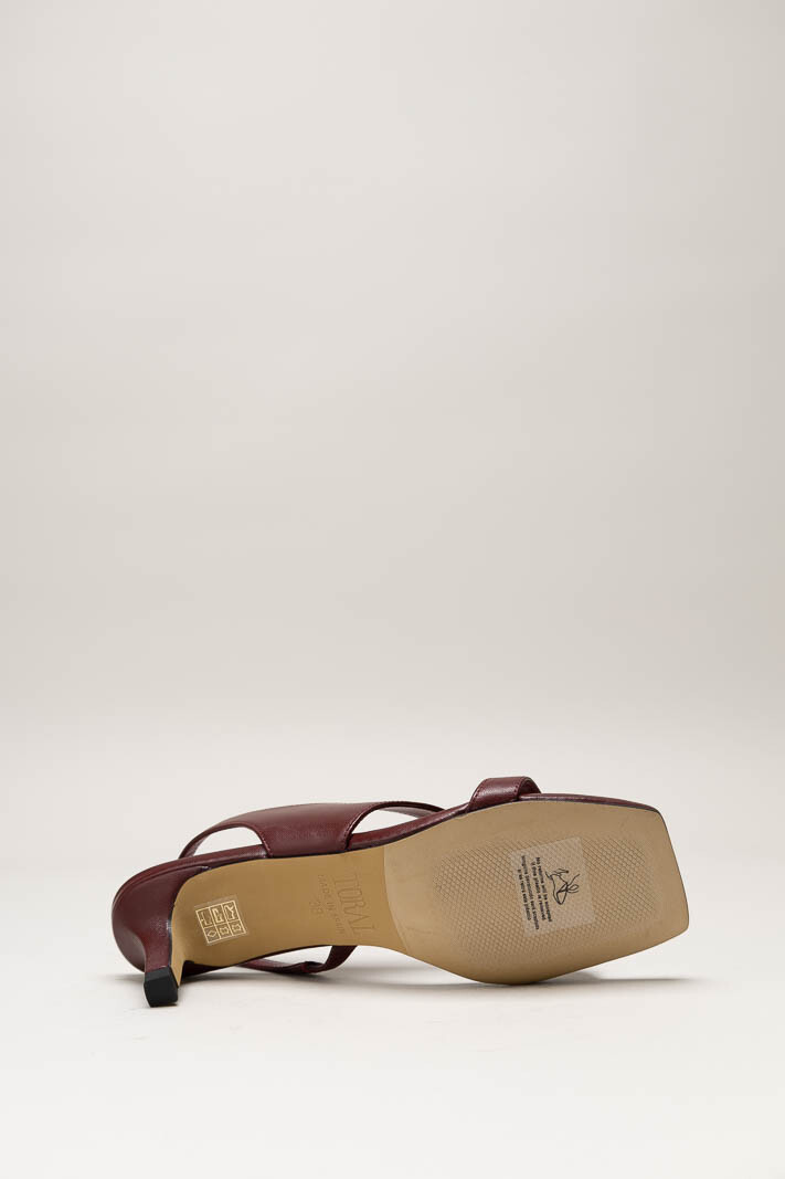 Bordeaux Sandaal hak image