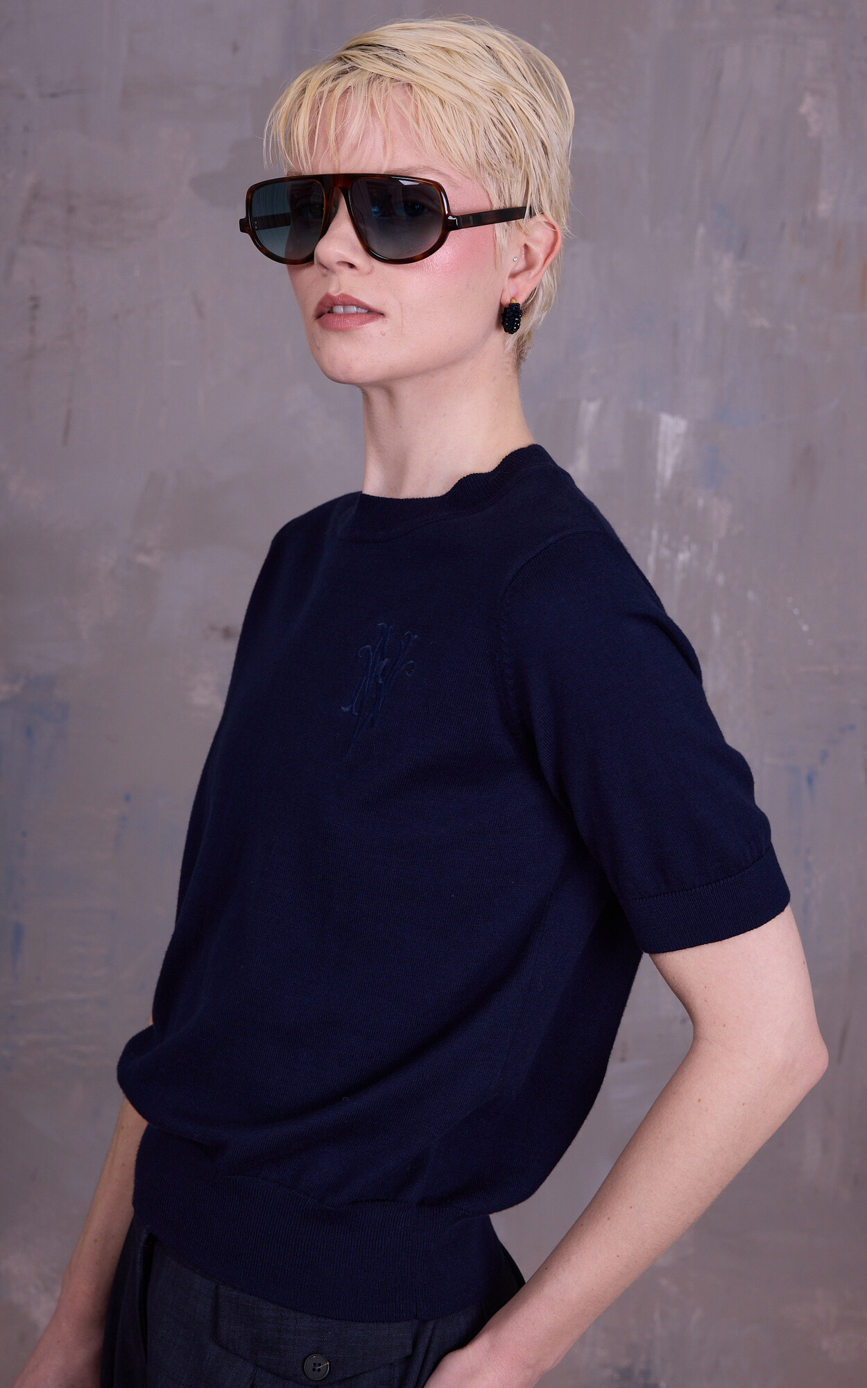 Donkerblauw Sweater/trui