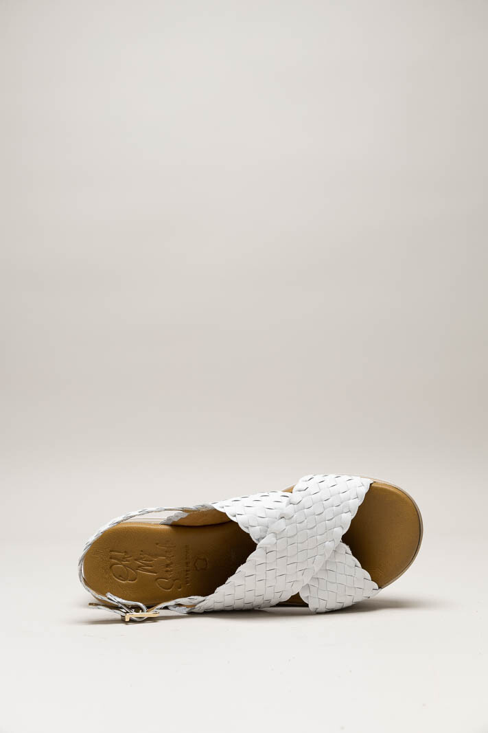 Wit Sandaal sleehak image