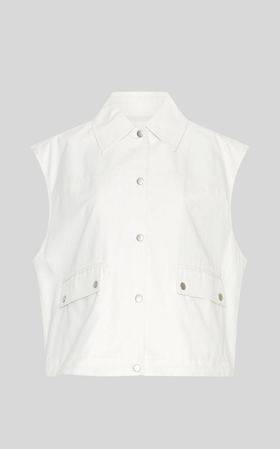 Wit Vest mouwloos image