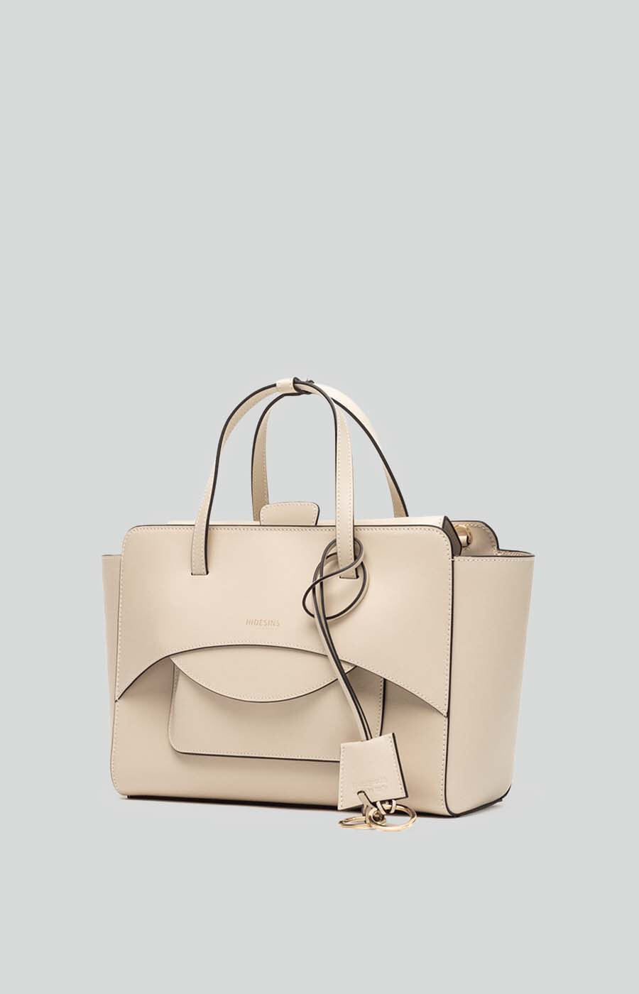 Lichtbeige Handtas