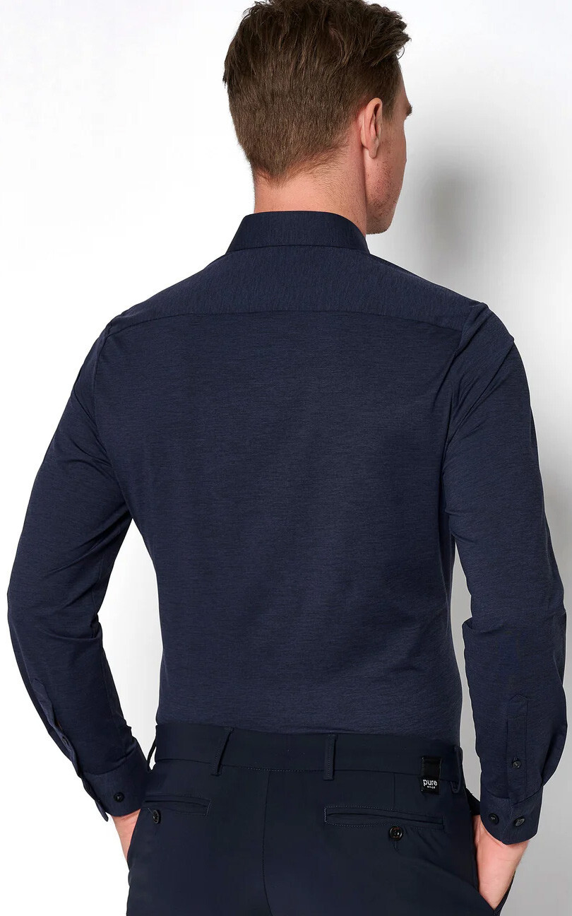 Donkerblauw Hemd