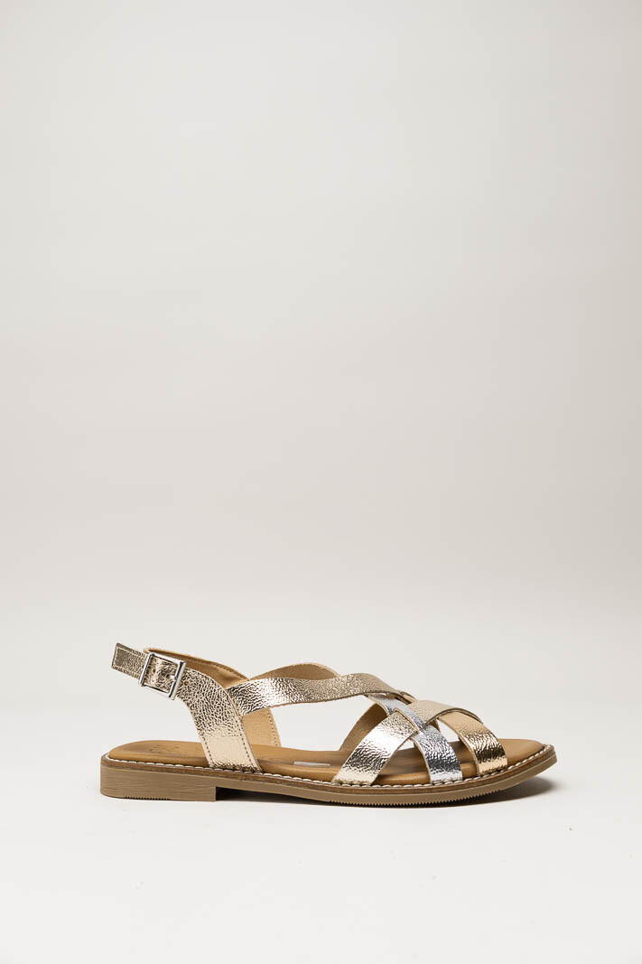 Goud Sandaal plat