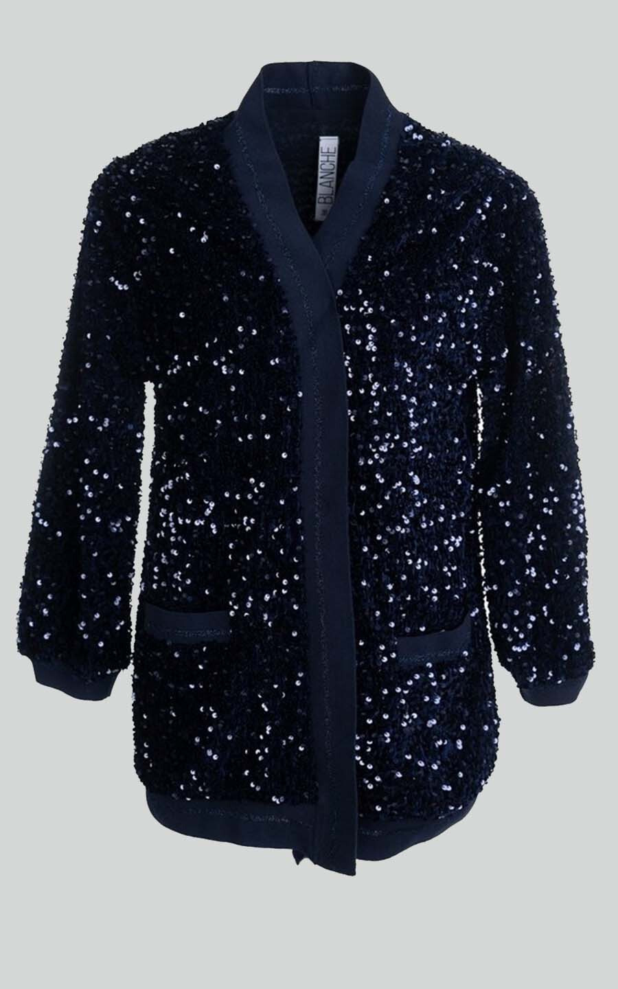 Donkerblauw Cardigan image