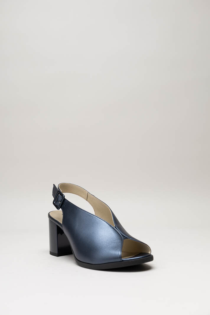 Donkerblauw Sandaal hak