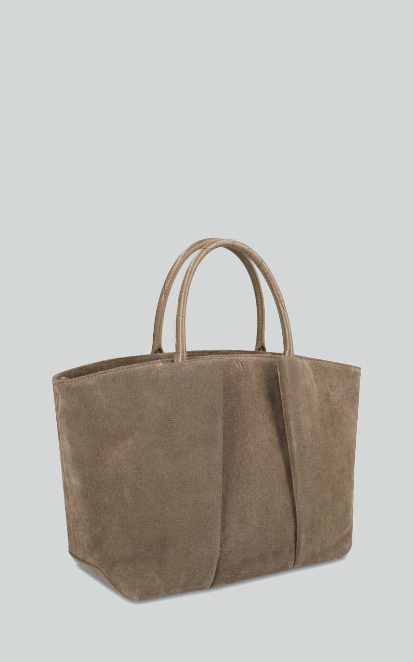 Taupe Schoudertas