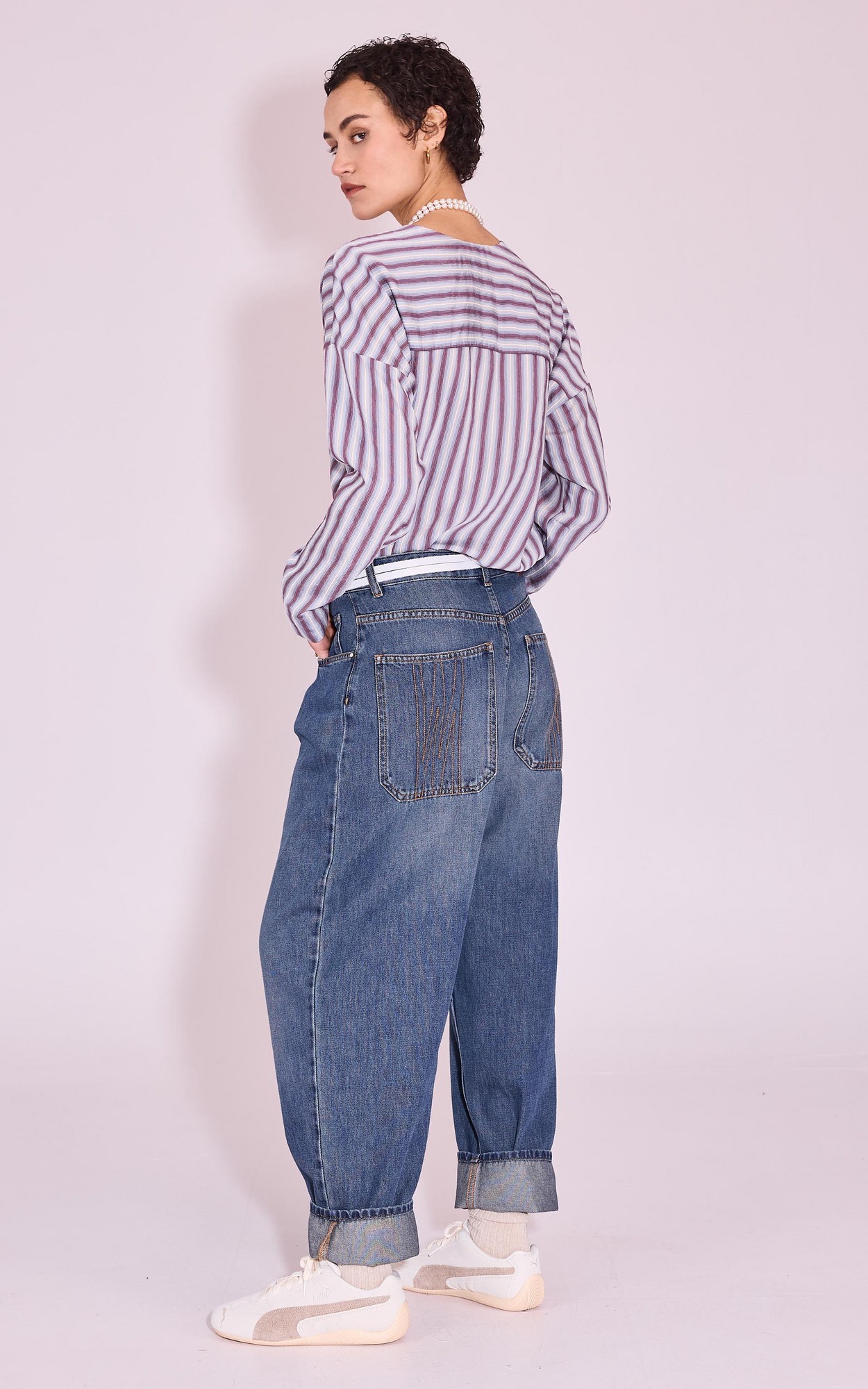 Blauw Jeansbroek image