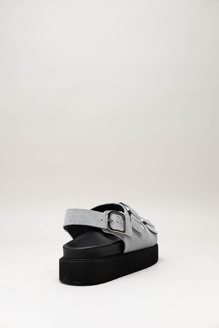 Lichtblauw Sandaal plat image